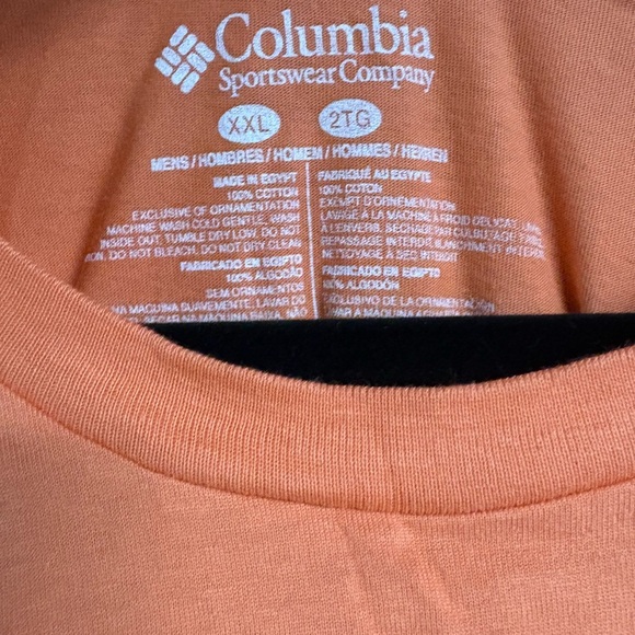 Columbia Men's Vibrant Orange Tee - Picture 4 of 5